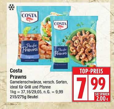 Costa Prawns Garnelenschwänze, versch. Sorten