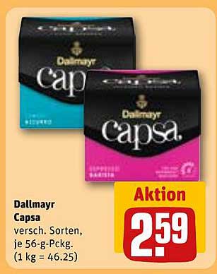 Dallmayr Capsa – Verschiedene Sorten in 56-g-Packungen