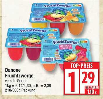 Danone Fruchtzwerge 210/300g Packung – Top-Preis!