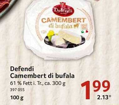 Defendi Camembert di bufala 300 g