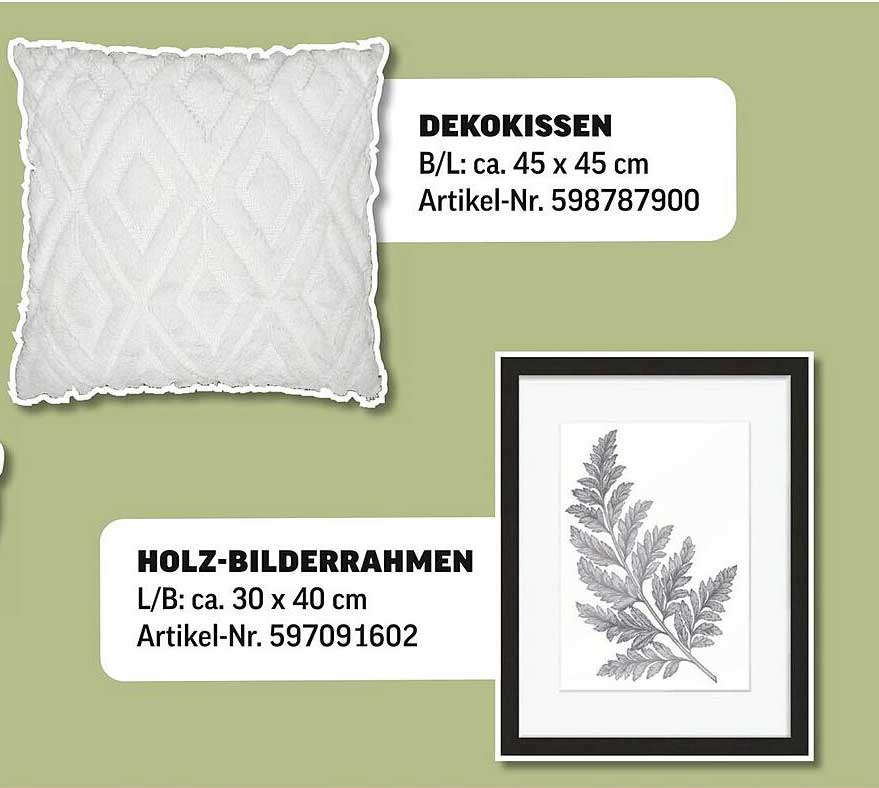 Dekokissen und Holz-Bilderrahmen – Stilvolle Wohnaccessoires für dein Zuhause