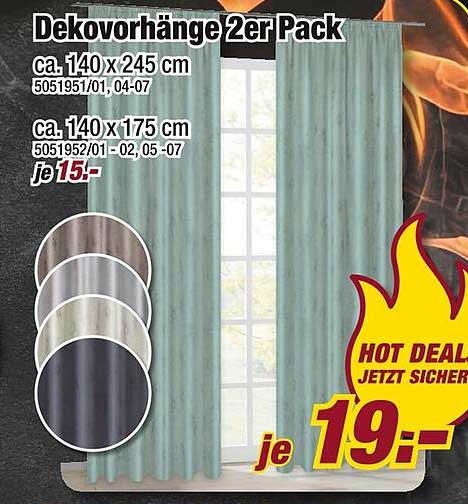 Dekovorhänge 2er Pack