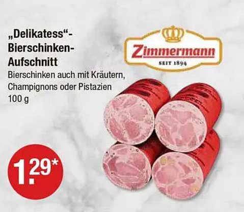 "Delikatess"-Bierschinken-Aufschnitt