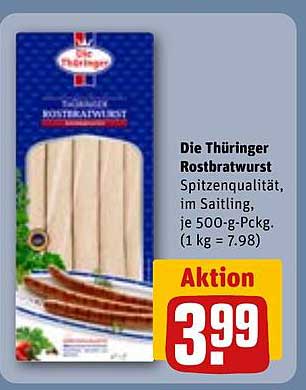Die Thüringer Rostbratwurst - Spitzenqualität in Aktion