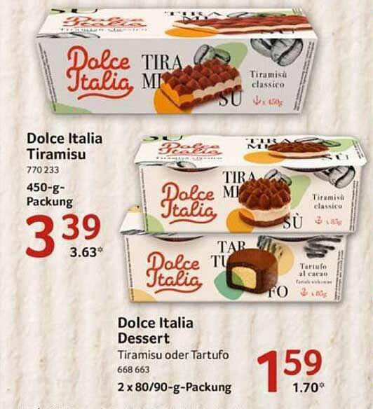 Dolce Italia Tiramisu und Dessert
