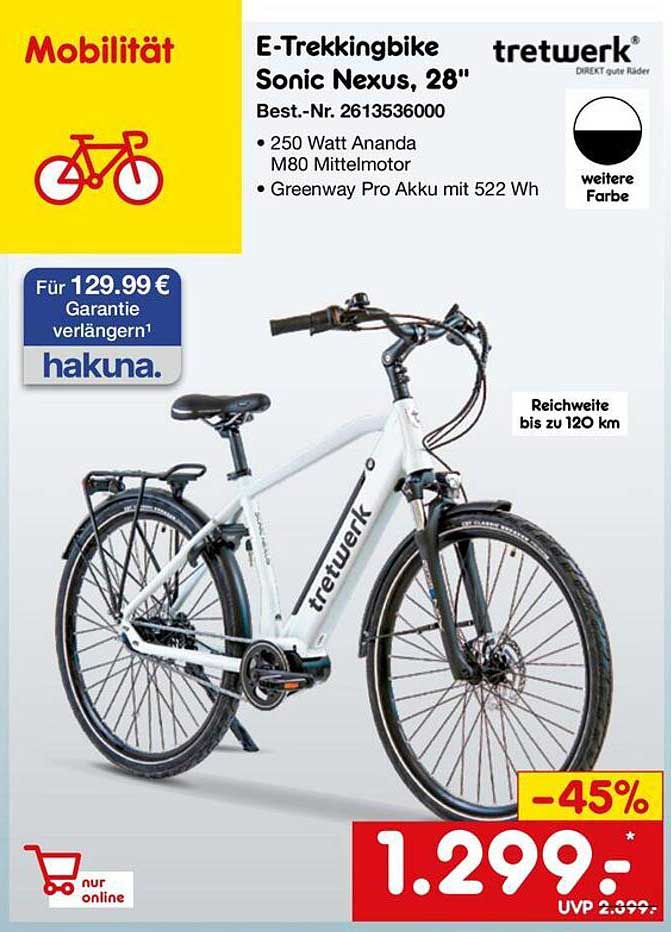 E-Trekkingbike Sonic Nexus, 28"