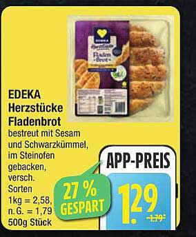EDEKA Herzstücke Fladenbrot 500g - Jetzt zum unschlagbaren Preis!