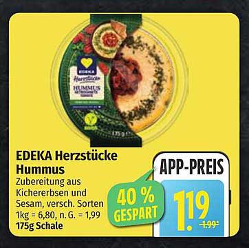 EDEKA Herzstücke Hummus 175g