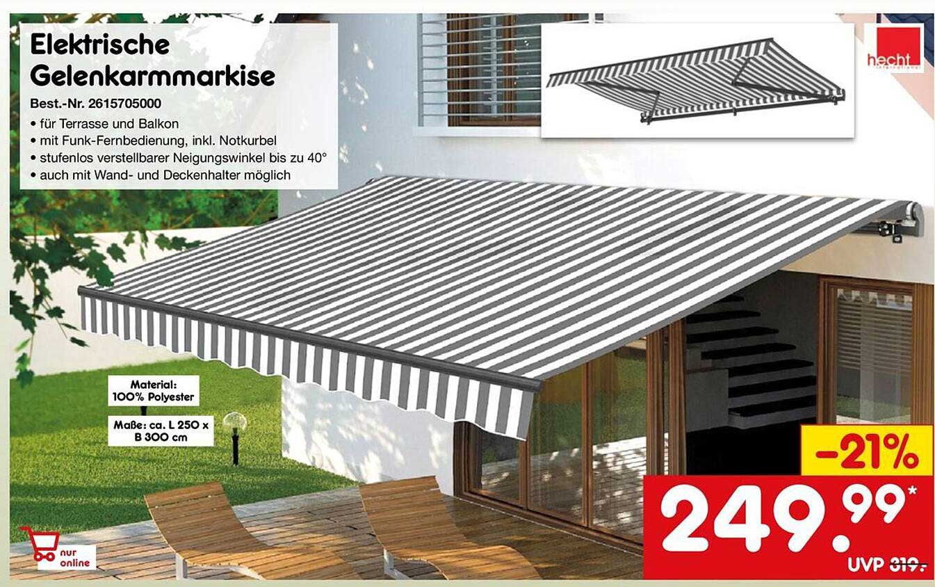 Elektrische Gelenkarmmarkise