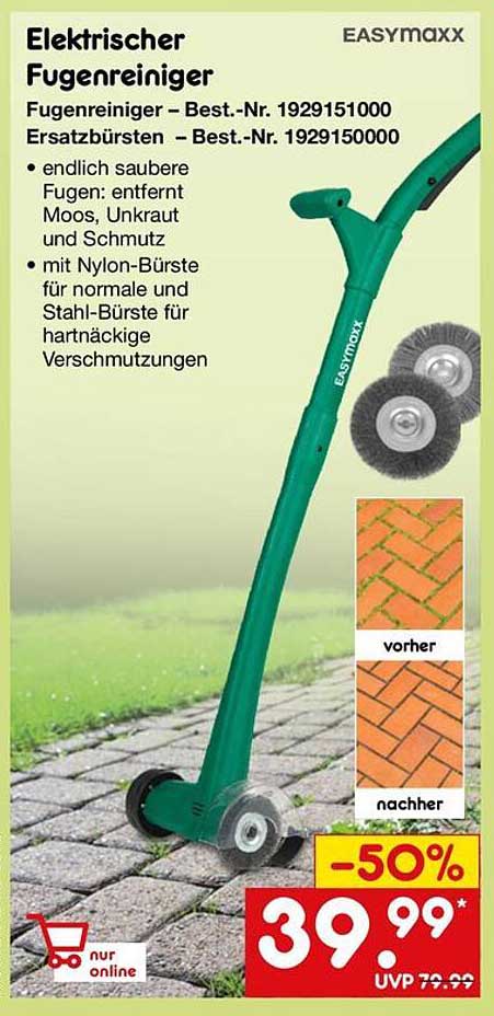 Elektrischer Fugenreiniger