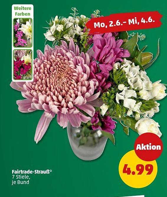 Fairtrade-Strauß* 7 Stiele, je Bund