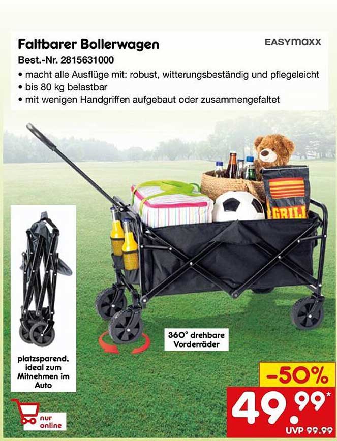 Faltbarer Bollerwagen