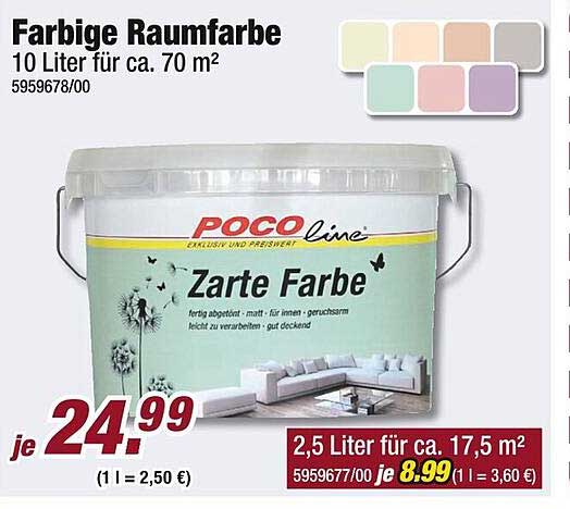 Farbige Raumfarbe - Zarte Farbe für Ihr Zuhause