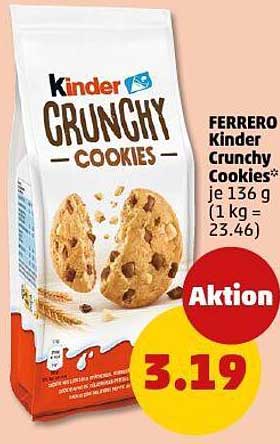 FERRERO Kinder Crunchy Cookies* 136 g