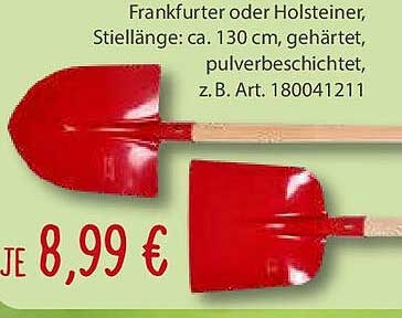 Frankfurter oder Holsteiner Schaufel
