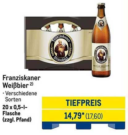 Franziskaner Weißbier - verschiedene Sorten
