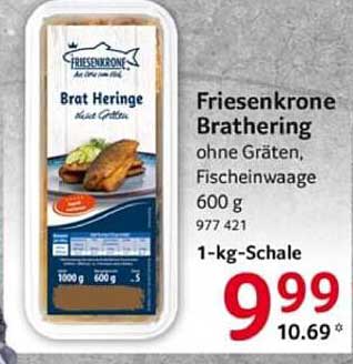 Friesenkrone Brathering ohne Gräten, Fischinwaage 600 g