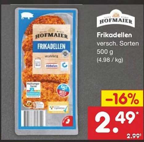 Frikadellen von Hofmaier, 500 g, verschiedene Sorten