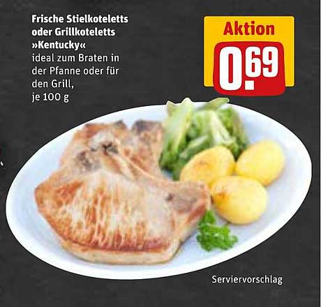 Frische Stielkoteletts oder Grillkoteletts »Kentucky«