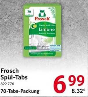 Frosch Spül-Tabs Limone 70-Tabs-Packung