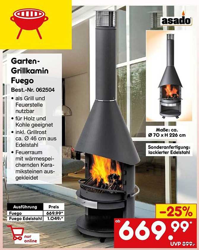 Garten-Grillkamin Fuego