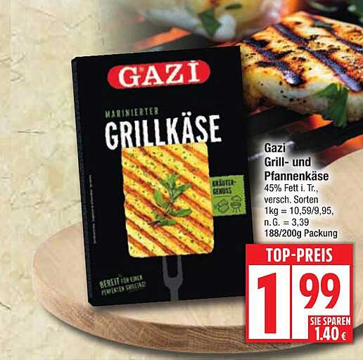 Gazi Grill- und Pfannenkäse 200g - Top-Preis!