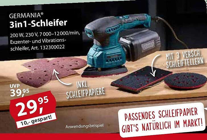 GERMANIA® 3in1-Schleifer