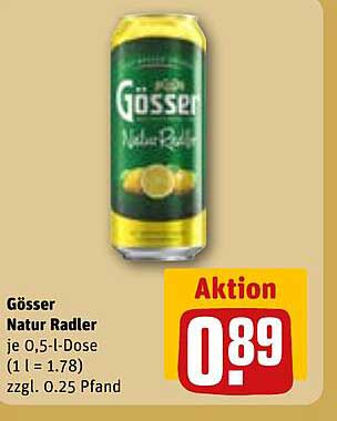 Gösser Natur Radler 0,5 l Dose
