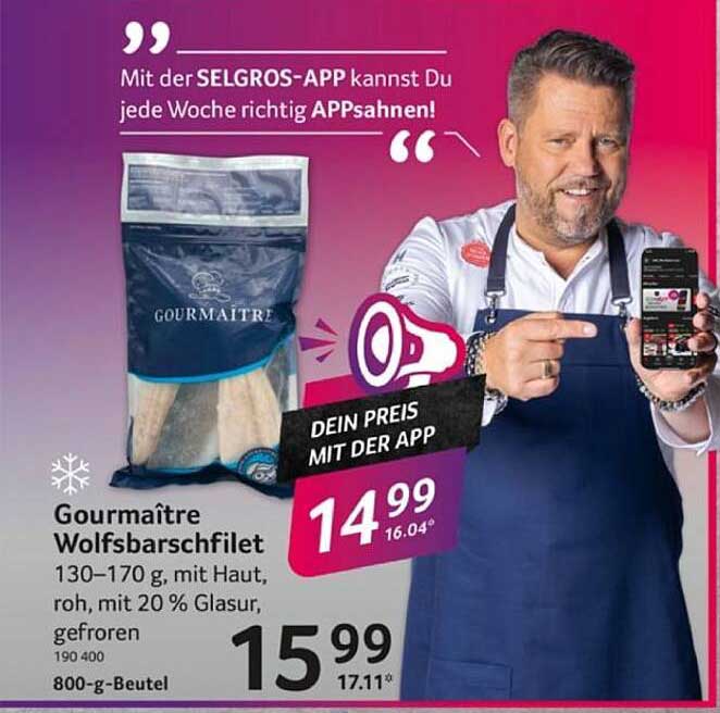 Gourmaître Wolfsbarschfilet 800 g - Angebot vom 05.06. bis 11.06.2025