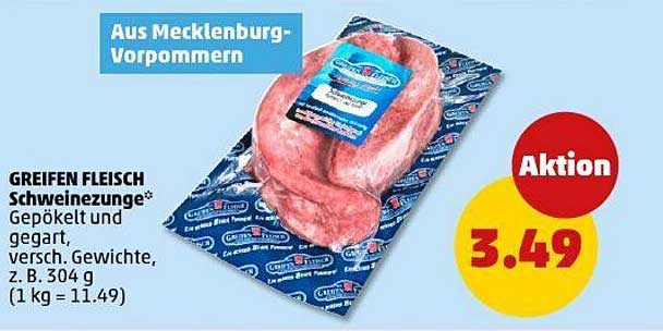 GREIFEN FLEISCH Schweinezunge – Gepökelt und gegart