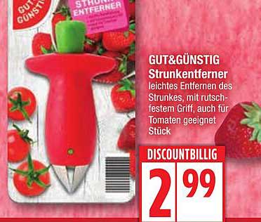 GUT & GÜNSTIG Strunkentferner – für müheloses Entkernen