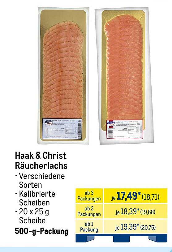 Haak & Christ Räucherlachs 500-g-Packung