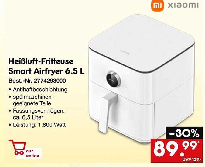 Heißluft-Fritteuse Smart Airfryer 6.5 L