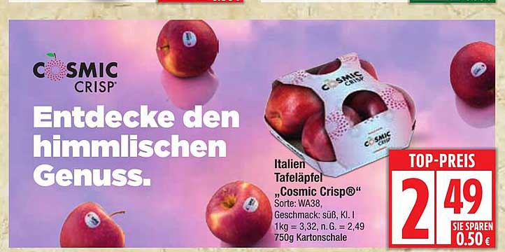Italien Tafeläpfel „Cosmic Crisp®“