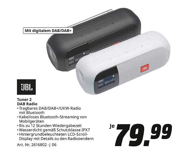 JBL Tuner 2 DAB Radio mit Bluetooth