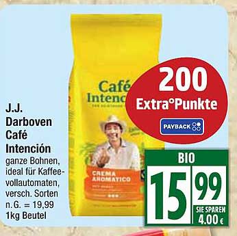 J.J. Darboven Café Intención ganze Bohnen 1kg Beutel