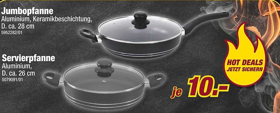 Jumbopfanne und Servierpfanne - Hot Deals für deine Küche