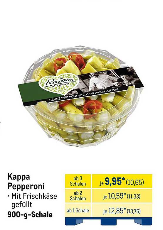 Kappa Pepperoni – Mit Frischkäse gefüllt (900 g)