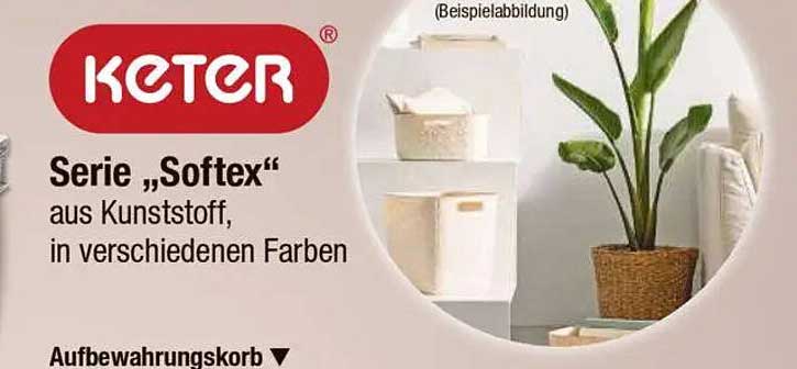 KETER Serie „Softex“ Aufbewahrungskorb aus Kunststoff in verschiedenen Farben