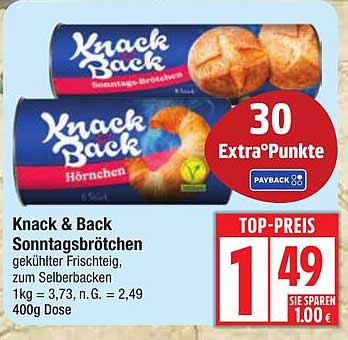 Knack & Back Sonntagsbrötchen