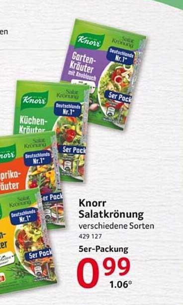 Knorr Salatkrönung verschiedene Sorten 5er-Packung