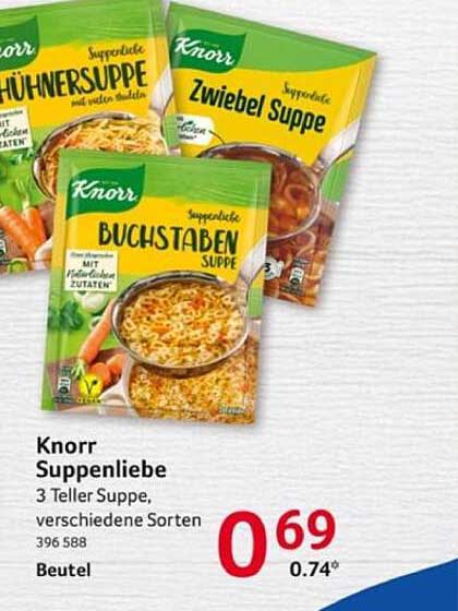 Knorr Suppenliebe - 3 Teller Suppen, verschiedene Sorten