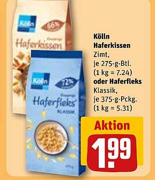 Kölln Haferkissen Zimt oder Haferfleks Klassik