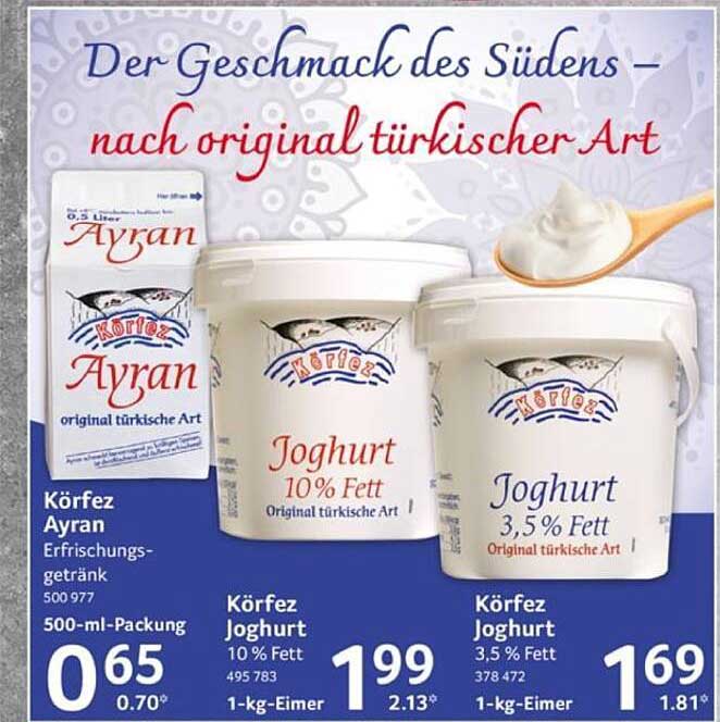 Körfez Ayran und Joghurts nach original türkischer Art