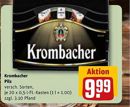 Krombacher Pils – 20 x 0,5 l Fl. Kasten