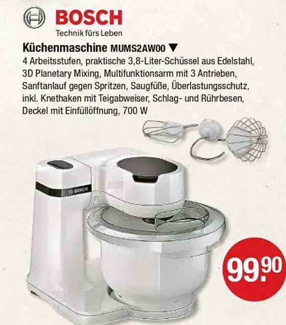Küchenmaschine MUMS2AW00 von Bosch