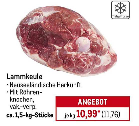 Lammkeule - Neuseeländische Herkunft, tiefgefroren