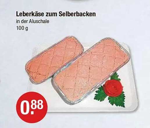 Leberkäse zum Selberbacken in der Aluschale 100 g