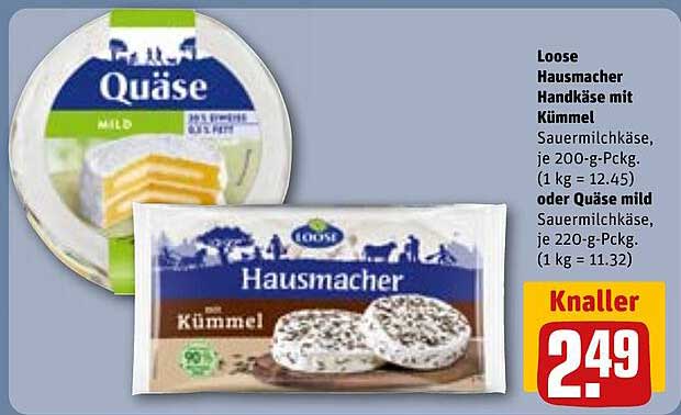 Loose Hausmacher Handkäse mit Kümmel