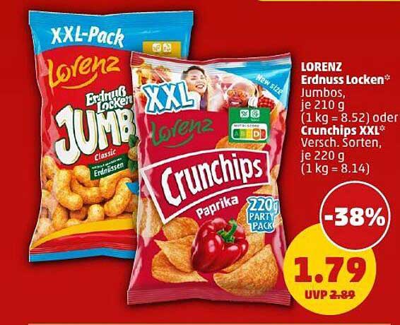 Lorenz Erdnuss Locken und Crunchips XXL – Jetzt im Penny Prospekt